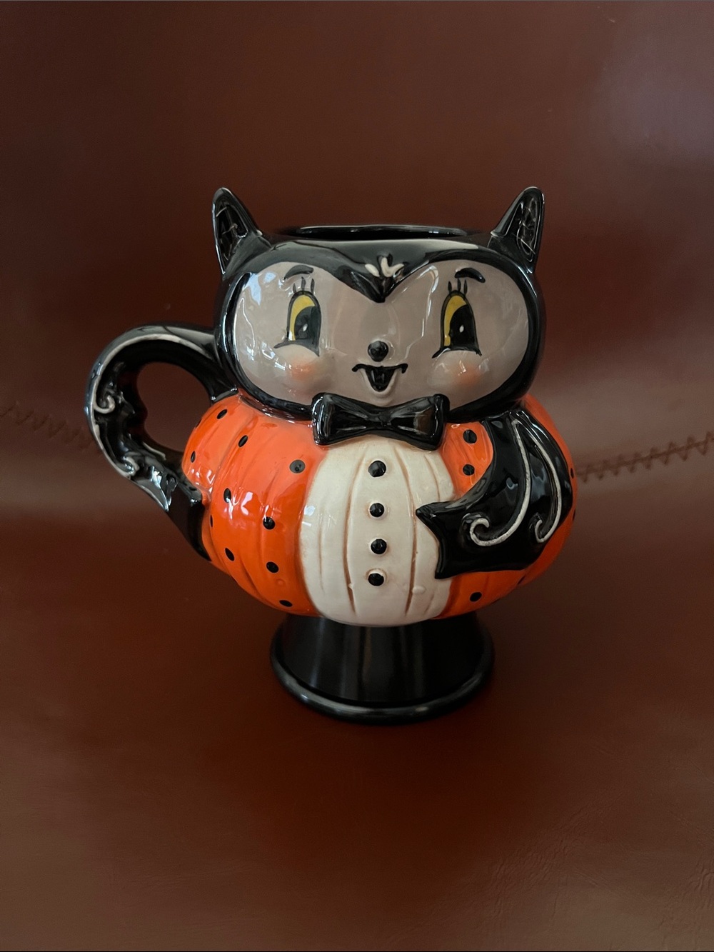 Johanna Parker Dapper Cat Halloween Ceramic Mug.